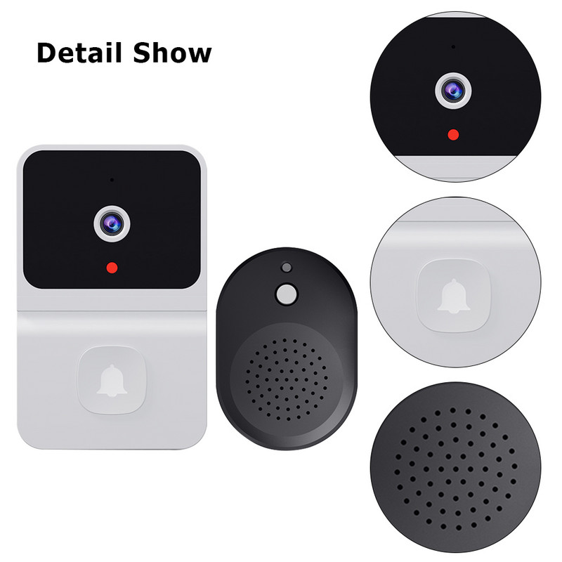 Sonerie fără fir 2,4 GHz WiFi Telefon vizual pentru ușă IR Viziune nocturnă Sonerie 100 de grade unghi larg RF 433MHZ Ding Dong Kement/Tuya