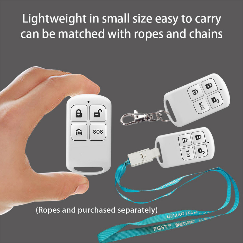 MULO 433MHZ belaidis nuotolinio valdymo pultelis, skirtas mūsų Wifi / GSM namų apsaugos nuo įsilaužimo sistemai