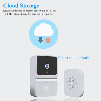 1080P υψηλής ανάλυσης Visual Smart Security Doorbell Camera Ασύρματο βίντεο κουδούνι με IR Night Vision σε πραγματικό χρόνο Moni Security