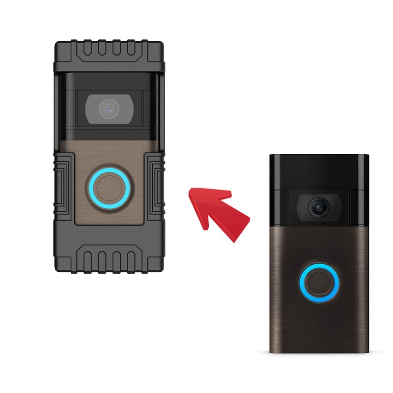 Ajtócsengő fali tartókonzol lopásgátló ajtócsengő lyukasztás nélküli rögzítőállvány gyűrűs videó csengőhöz 4/3/3 Plus/2/1/2020 Release