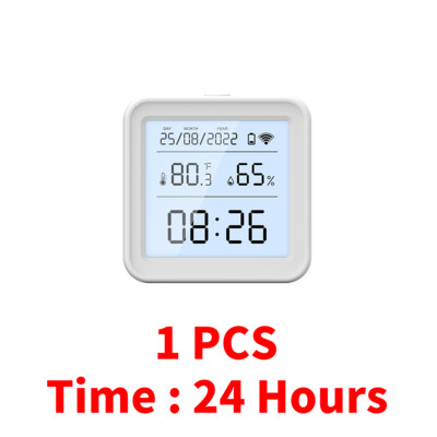 Tuya WIFI temperatūros drėgmės jutiklis higrometras termometras Smart Home Backlight Smart Life Support Alexa Google Assistant