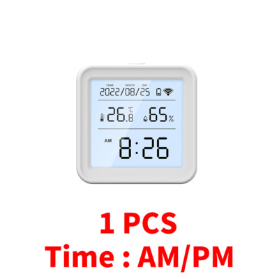 Tuya WIFI temperatūros drėgmės jutiklis higrometras termometras Smart Home Backlight Smart Life Support Alexa Google Assistant