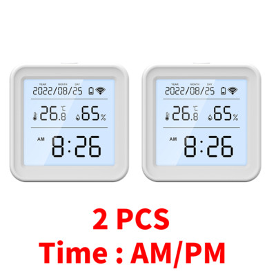 Tuya WIFI temperatūros drėgmės jutiklis higrometras termometras Smart Home Backlight Smart Life Support Alexa Google Assistant