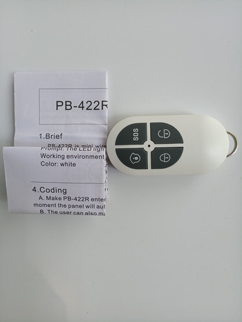 Нов стил PB-422R Дистанционно управление за включване/дезактивиране 4-клавишно дистанционно управление за аларма, съвместимо с Focus Intruder Alarm Systems 433MHz