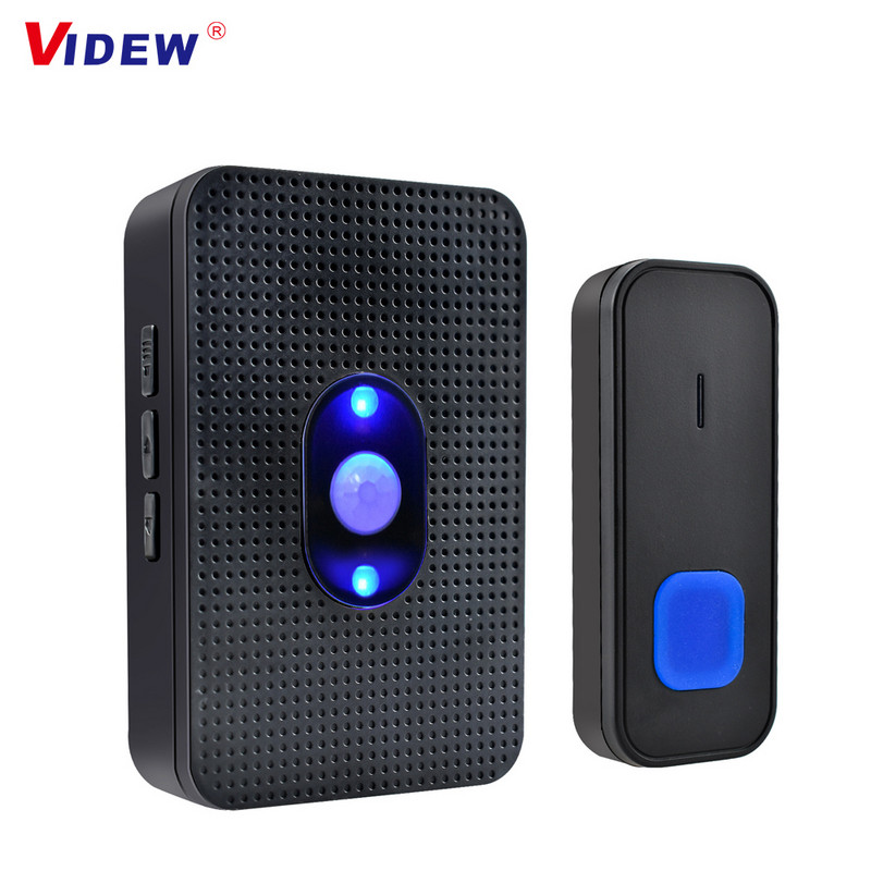 2021-es új otthoni vezeték nélküli intelligens ajtócsengő LED-fénnyel PIR mozgásérzékelő vízálló ajtócsengő hangjelzéssel