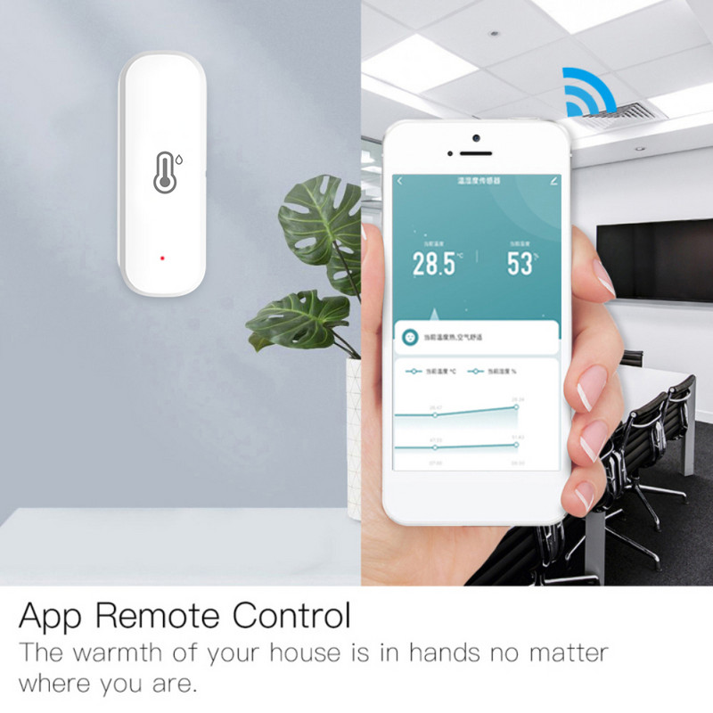 „CoRui Tuya ZigBee“ temperatūros jutiklis „Wi-Fi Windor“ durų / temperatūros drėgmės jutiklis „Smart Home Alexa App Control Google Assistant“