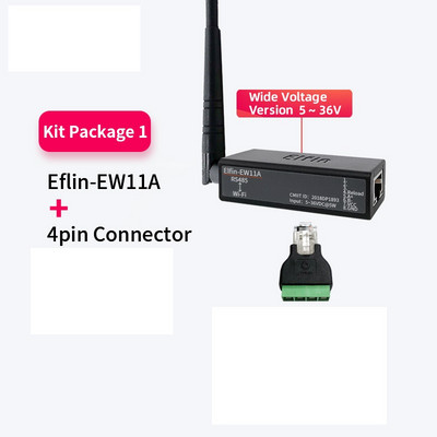 Nuosekliojo prievado RS485 prie WiFi įrenginio serverio modulio keitiklio Elfin-EW11A-0 Modbus protokolo duomenų perdavimas per WiFi