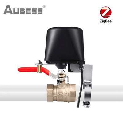 Tuya WiFi ZigBee intelligens vízgáz szivárgó szelep BE/KI Automatikus vezérlés Visszaszámláló szelep működik az Alexa Google Home Smart Life szolgáltatással