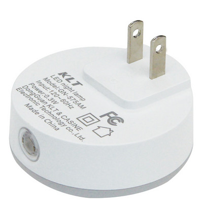 Fény intelligens környezeti fényérzékelővel, kerek, energiatakarékos LED-es lámpa, éjjeli fali lámpák otthoni folyosókhoz EU USA csatlakozó