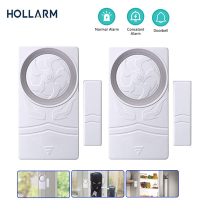 Hollarm ajtó ablak riasztó otthonhoz Mágneses ablakriasztó érzékelők otthoni biztonsághoz 110 dB ajtó- és ablakriasztó készlet