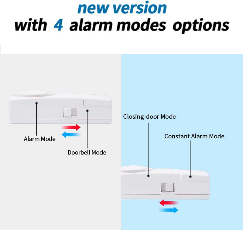 Συναγερμός παραθύρου πόρτας Hollarm για Αισθητήρες συναγερμού μαγνητικού παραθύρου σπιτιού για ασφάλεια σπιτιού 110 dB Κιτ συναγερμού πόρτας και παραθύρου