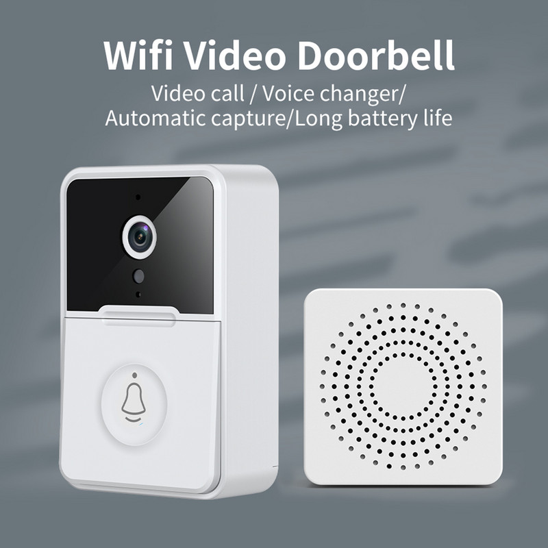 Viedais durvju zvana HD kameras mājas āra WIFI bezvadu video domofons durvju zvana kustības sensora drošības zvana komplekts mājas monitoram