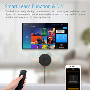 Tuya Smart IR Τηλεχειριστήριο wifi Γενικός ελεγκτής υπερύθρων για τηλεόραση DVD AUD AC Λειτουργεί με το Amz Alexa Google Home