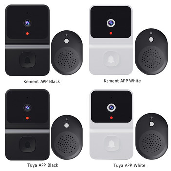 Home Doorbell IR Night Vision Visual Door Phone 100 Degree Wide Angle Smart Doorbell 2,4 GHz WiFiLive ενδοεπικοινωνία Kement/Tuya