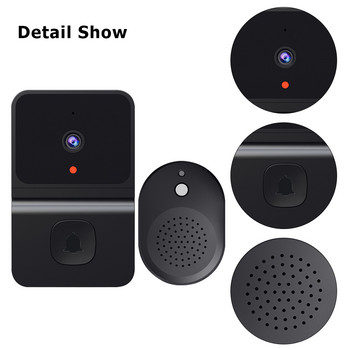 Home Doorbell IR Night Vision Visual Door Phone 100 Degree Wide Angle Smart Doorbell 2,4 GHz WiFiLive ενδοεπικοινωνία Kement/Tuya