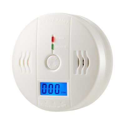 nemokamas pristatymas!LCD CO jutiklis Veikia atskirai Integruotas 85 dB sirenos garsas Nepriklausomas įspėjimo apie apsinuodijimą anglies monoksidu pavojaus detektorius