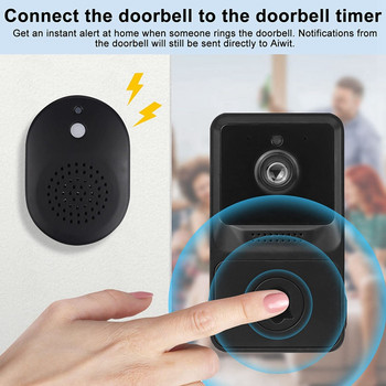 Βίντεο Doorbell Ασύρματο Doorbell με Cloud Storage, 2-Way Audio παρακολούθηση σε πραγματικό χρόνο