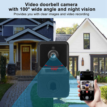 Βίντεο Doorbell Ασύρματο Doorbell με Cloud Storage, 2-Way Audio παρακολούθηση σε πραγματικό χρόνο