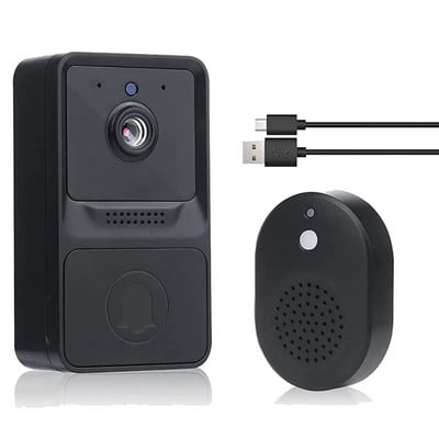 Video zvono Bežično zvono na vratima s pohranom u oblaku, dvosmjernim audio nadzorom u stvarnom vremenu