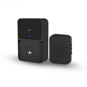 CoRui vezeték nélküli WiFi csengő kamera vízálló videó hangcsere ajtócsengő Intelligens vezeték nélküli ajtócsengő kamerával éjszaka