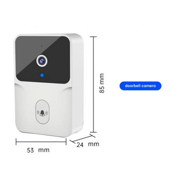 CoRui безжична WiFi камера за звънец Водоустойчива видео гласова смяна на звънец Интелигентен безжичен звънец с камера Нощ