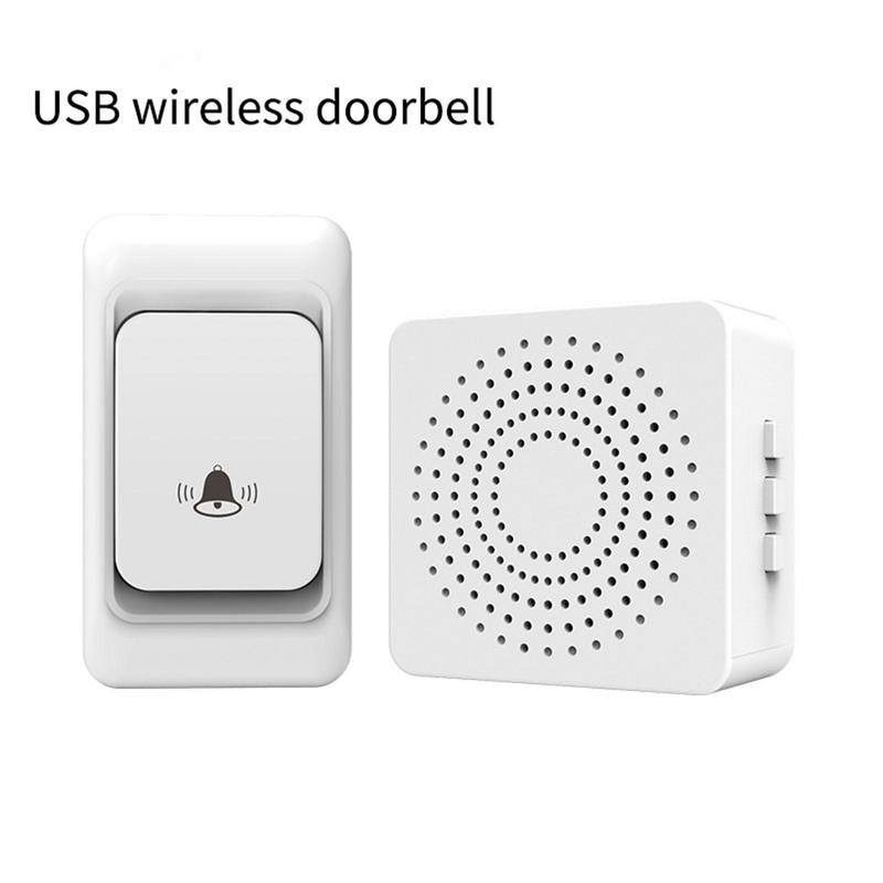 Bezvadu durvju zvana ūdensnecaurlaidīgs pašbarošanas poga Viedā durvju zvana zvani Smart Lifes vadības durvju zvana komplekts Mājas drošības signalizācija