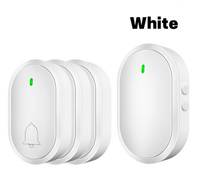 3+1 készlet többcsaládos vezeték nélküli ajtócsengő nagy házhoz, villához Vízálló távirányító Idős hívó Otthon Üdvözlő ajtócsengő