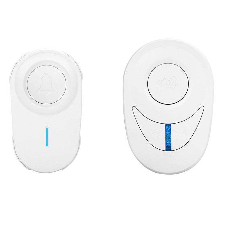 Bezvadu zvanu durvju zvans uz mājām vecāka gadagājuma cilvēku zvanu atgādinājums ūdensnecaurlaidīgs durvju zvans 100 M diapazona avārijas zvanu drošības trauksmes komplekts ES spraudnis