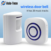 Infravörös érzékelő mozgásérzékelő vezeték nélküli ajtócsengő beléptető riasztórendszer intelligens ajtócsengő otthoni biztonság védelem