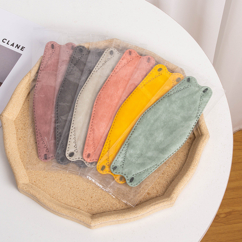 6 TK Täiskasvanute ühekordne näomask Mascarillas Nonwove 3-kihiline mask kala lausriie moodne näomask Halloween Cosplay mask