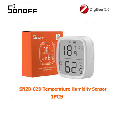 SONOFF SNZB-02D Αισθητήρας υγρασίας θερμοκρασίας Αποθήκευση δεδομένων APP Τηλεχειριστήριο Sonoff Zigbee Ανιχνευτές υγρασίας θερμοκρασίας