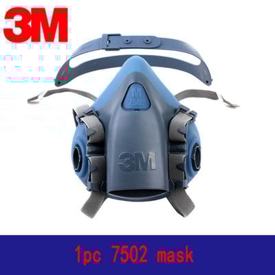 7/9/15/17in1 3M 7502 Gāzes maska Ķīmiskā respiratora aizsargmaska Rūpnieciskās krāsas aerosols Anti Organic Vapor 6001/2091 filtrs