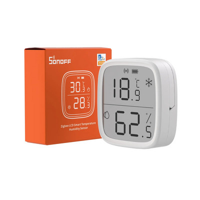 SONOFF SNZB-02/02D Zigbee temperatūros ir drėgmės jutiklis Išmanusis sinchronizavimas realiuoju laiku per eWeLink ZBBridge Dirbkite su Alexa Google Home