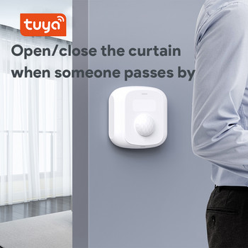 Tuya WiFi Zigbee Human Motion Sensor Smart Home Ανιχνευτής αισθητήρα κίνησης PIR με αισθητήρα φωτός Λειτουργία διακόπτη σκηνής Smart LIfe