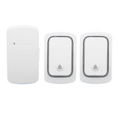 Komplet kućnih zvona s vlastitim napajanjem, bežično zvono za vrata, 38 melodija zvona za kuću, vilu, AC 100V‑230V