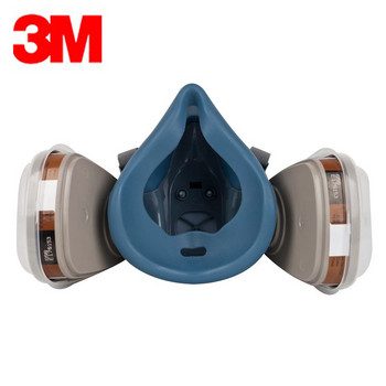 3M 7502 Respirator Mask 15 in 1 Suit Industry Painting Spray Dust Gas Mask With 3M 501 5N11 6001CN Chemcial Half face Mask