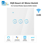 Wifi EWelink Smart Curtain Tuuleavaja Lüliti vahelduvvoolumootori kontroller Trafo Alexa koduabi Google Määra avamisaste