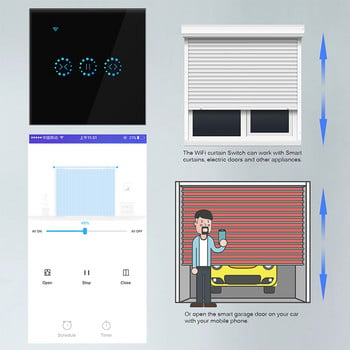 Wifi EWelink Smart Curtain ανοιχτήρι παραθύρου Διακόπτης AC Motor Controler Transformer Alexa Home Assistant Google Set open ratio