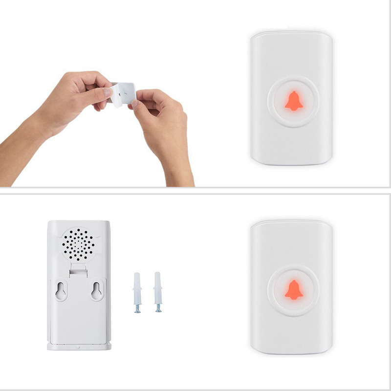 Zvono na vratima s ključem na dodir, bežično vodootporno zvono za vrata 200 m, IP65 vodootporno pametno bežično zvono