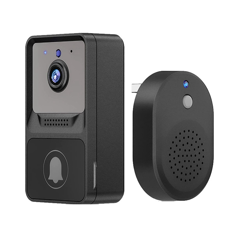 1 Σετ Smart Home Wifi Door Bell Ασύρματη κάμερα Doorbell Chime αμφίδρομη ακουστική ενδοεπικοινωνία Night Vision Works for Home Security