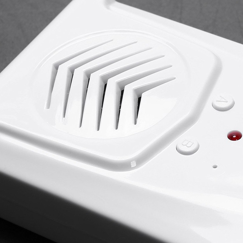 2x sensora kustības durvju zvana slēdzis MP3 infrasarkanais durvju zvana bezvadu PIR kustības sensora balss pamudinātājs