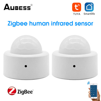 Cilvēka ķermeņa sensors Zigbee3.0 bezvadu Pir kustības sensors Tuya Mini ķermeņa kustību sensors darbojas ar Zigbee Gateway Smart Home Hot