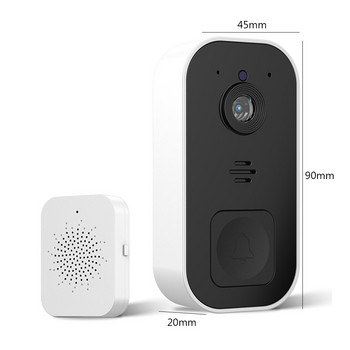 Video Door Bell Remote Monitoring Ασύρματο βίντεο Doorbell αμφίδρομης ενδοεπικοινωνίας Υπέρυθρη νυχτερινή όραση Home Monitor Ευρυγώνιος φακός