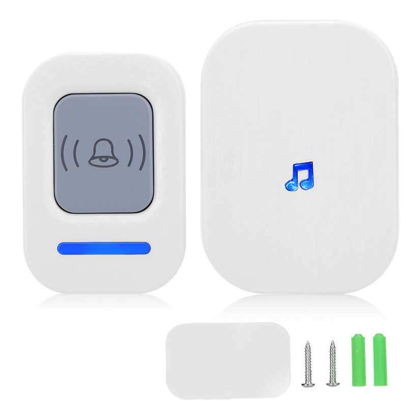Ασύρματο κουδούνι οικίας 984,3 πόδια Μουσική μεγάλων αποστάσεων Έλεγχος πρόσβασης κουδουνιού πόρτας US 90-260V
