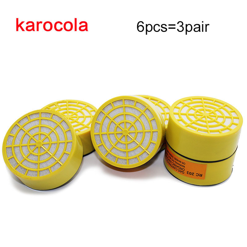 Gázálarc Vegyi gáz porálló festék ipari légzőkészülék kettős szűrős arcvédő maszk védőszemüveggel nagykereskedés