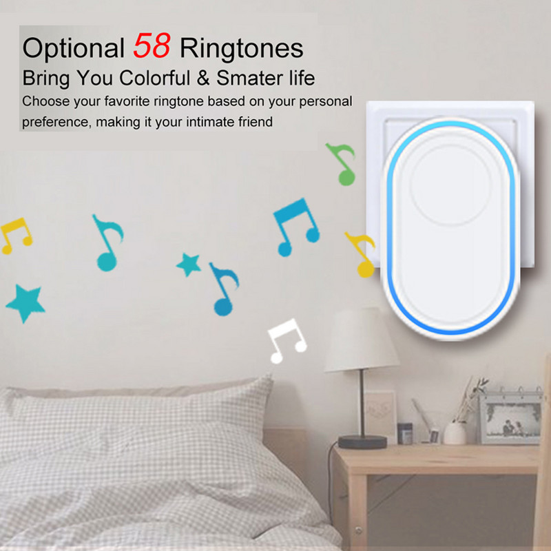 Juhtmeta sireen 433MHz ühildub meie WiFi GSM-alarmsüsteemiga Kodumuusika uksekella alarmi helitugevuse reguleeritav tugi EU-pistik