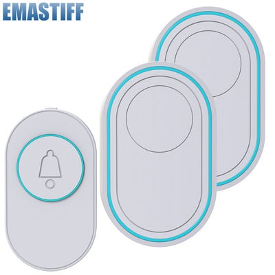 Ασύρματο Doorbell Αδιάβροχο IP65 Outdoor Door Bell 39 Music LED Flash Συναγερμός Ασφαλείας RF433 Smart Home Intelligent Chime Kit