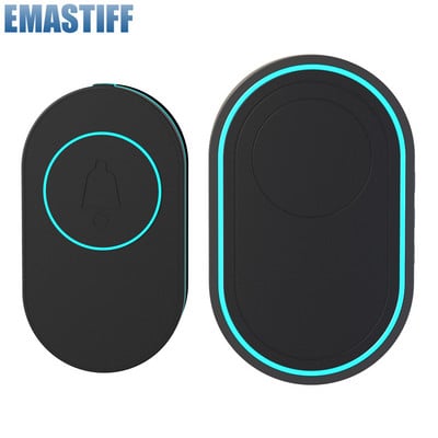 Ασύρματο Doorbell Αδιάβροχο IP65 Outdoor Door Bell 39 Music LED Flash Συναγερμός Ασφαλείας RF433 Smart Home Intelligent Chime Kit