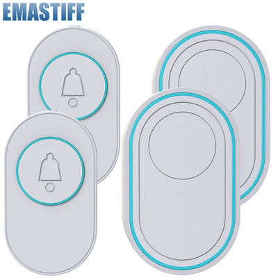 Ασύρματο Doorbell Αδιάβροχο IP65 Outdoor Door Bell 39 Music LED Flash Συναγερμός Ασφαλείας RF433 Smart Home Intelligent Chime Kit