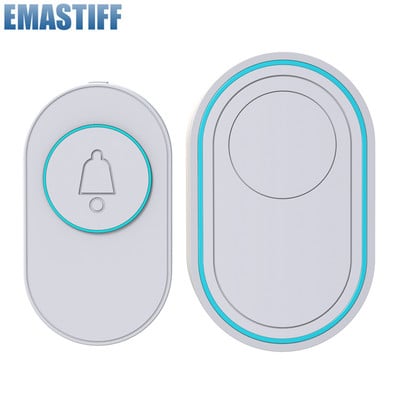 Ασύρματο Doorbell Αδιάβροχο IP65 Outdoor Door Bell 39 Music LED Flash Συναγερμός Ασφαλείας RF433 Smart Home Intelligent Chime Kit